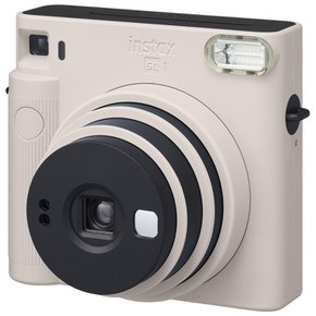 FUJIFILM 인스턴트 카메라 체키 스퀘어instax SQUARE SQ1 초크 화이트 INS SQ 1 WHITE