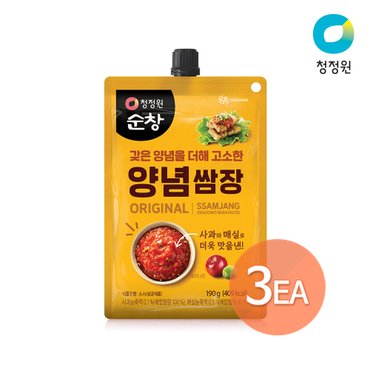 청정원 양념쌈장 190g x 3개