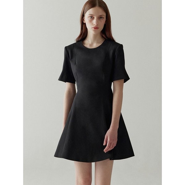 Silk Collar Dress Mini