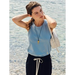 Luna Sleeveless Top Blue