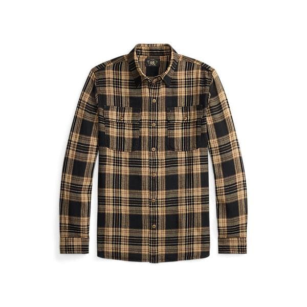 플래드 코튼 리넨 워크셔츠(MNRRWOV16820406200)