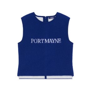 MAYNE LOGO BRUSHED VEST - BLUE