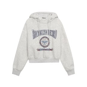 버커루 여성 루즈핏 BROOKLYN RECORD 아트웍 후드 티셔츠_2colors (B244TS540P)