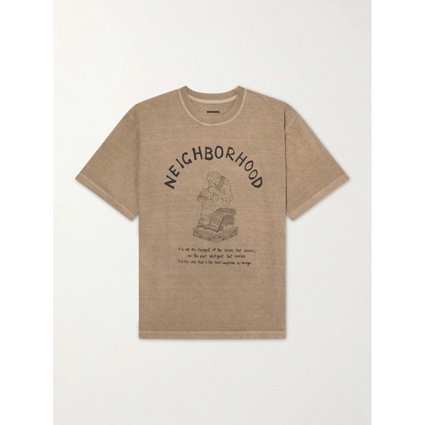네이버후드 프린트 코튼 저지 티셔츠 46376663163075012