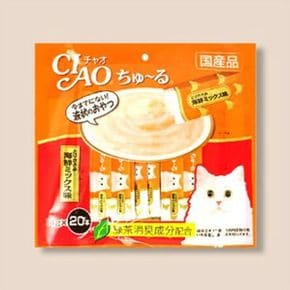 이나바 고양이 간식 고양이 츄르 치킨 해산물 14g 20p