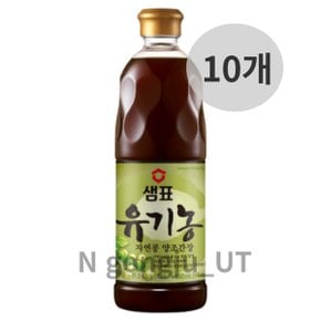 샘표 발효 명가 유기농 자연콩 양조간장 860ml 10개