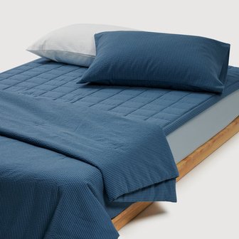 JAJU 코튼 블렌디드 서커 패드SS_틸블루 J605203000195