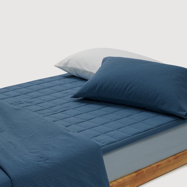 코튼 블렌디드 서커 패드SS_틸블루 J605203000195