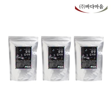 바다마음 두번구운 곱창김가루 50g 3봉 곱창김 조미김