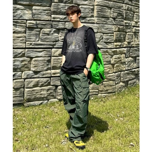 CBDUUWP003KK 나일론 카고 파라슈트 팬츠 카키003 400665_2