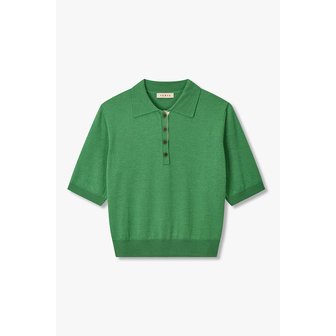 일라일 울 실크 숏 슬리브 폴로 니트 IA16152122130