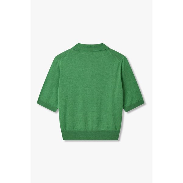 울 실크 숏 슬리브 폴로 니트 IA16152122130