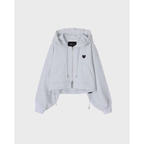 [파주점] [송지오우먼]지제로 볼륨 크롭 집업 라이트 멜란지 그레이 WI2TS915LG