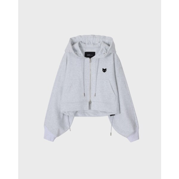 [파주점] [송지오우먼]지제로 볼륨 크롭 집업 라이트 멜란지 그레이 WI2TS915LG