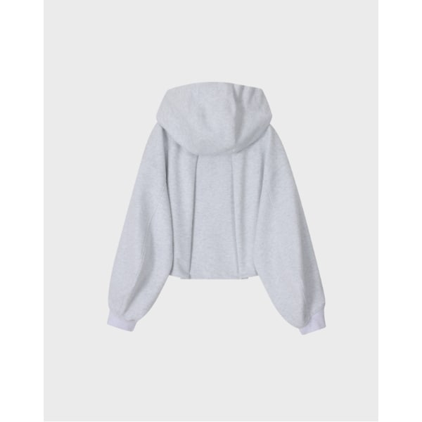 [파주점] [송지오우먼]지제로 볼륨 크롭 집업 라이트 멜란지 그레이 WI2TS915LG