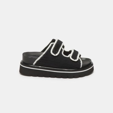 슈콤마보니 Knit slide sandal(black) DG2AM25024BLK