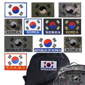 태극기 위장 찍찍이 컬러 (37705934)
