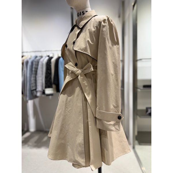 [여주점] 레이스장식 플레어 트렌치코트 ES1JC200