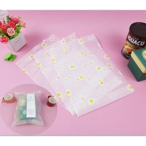 꽃모양여행출장소품보관용비닐지퍼백1P