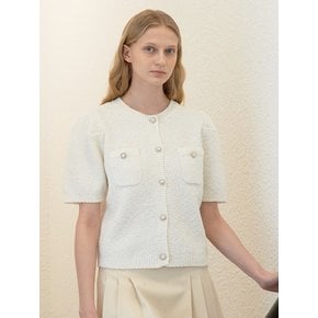 [7color] V. pearl button knit
