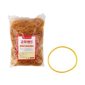 노란고무줄 고무밴드 문구용 약 500g