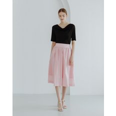 플레어 스커트 핑크  FLARED SKIRT PINK