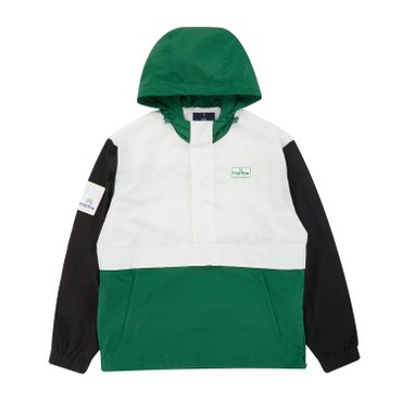 MARTINE GOLF [정상가 438000원]남성 컬러 면블럭 후디 아노락 그린 (Z0C630122)