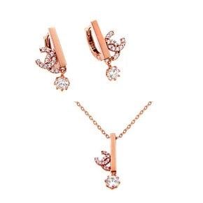 14K GOLD [목걸이+귀걸이] P8642