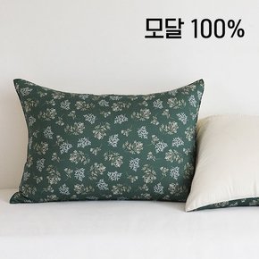 소프트 모달 베개커버 - 15 Lace flower : green