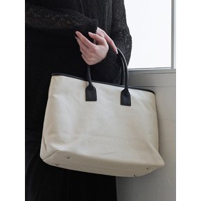 Easy canvas tote bag - black