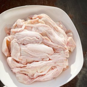 [모던푸드]국내산 닭스킨 냉동 순살 닭고기 특수부위 닭껍질 1kg 2봉