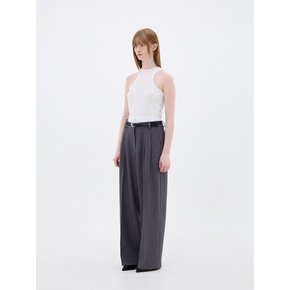 MOON NIGHT WIDE PANTS / CHARCOAL