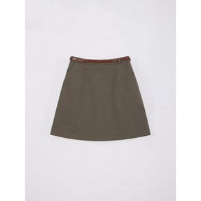 LIAN CHECK PATTERN MINI SKIRT_2COLORS_BEIGE