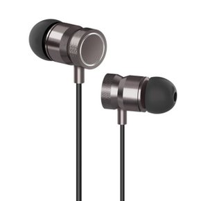 루나 핸즈프리 핸드폰 커널형 유선 이어폰 3.5 mm 플러그 ERP-92 블랙