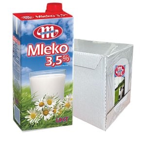 MLEKO 3.5% 수입멸균우유 믈라워밀크1L(12입)