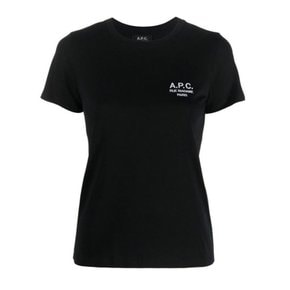 APC 아페쎄 반팔 티셔츠 루마담 로고 여성 블랙 COEZC F26842 LZZ
