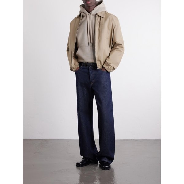 로고 엠보스드 스트레치 코튼 저지 후드 티셔츠 46376663162992517