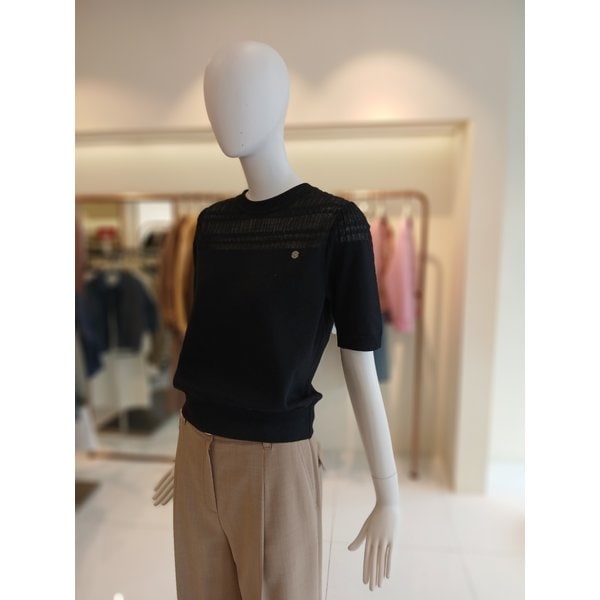 [여주점] 씨씨콜렉트 시스루라운드넥반팔니트 E262ksk137