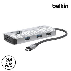 마블 스파이더맨 USB-C 5in1 멀티 포트 허브 어댑터 USB 3.2 HDMI 4K 60Hz AVC007qcMV