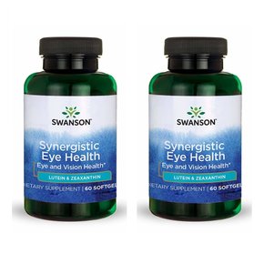 Swanson Synergistic Lutein Zeaxanthin 스완슨 시너지스틱 루테인 제아잔틴 20mg/2mg 60소프트젤 2팩