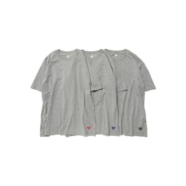 26SS 휴먼메이드 반팔 티셔츠 HM00CS001 GRAY DOM