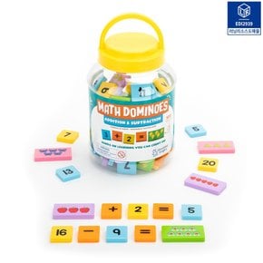 EDI2939 덧셈 뺄셈 도미노 100pcs + 보관함 / 수세기 수연산