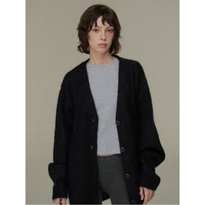 Oversized Mohair Cardigan (Black)