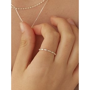 [연말 스페셜 6mm+10mm 진주귀걸이 증정][925 silver] Oval ball chain ring