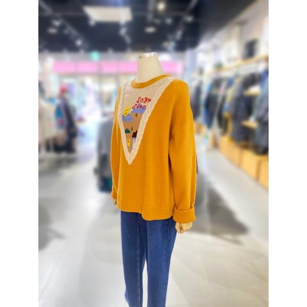 [여주점] 꽈배기 라운드 니트 (BAKP78461)