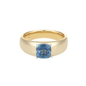 CONTINUE RING_GOLD LONDON BLUE TOPAZ