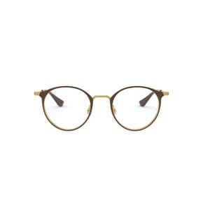 레이밴 안경 0RX6378F [ASIAN FIT] 2905 GOLDSHINY BROWN 일본 51 (FREE 사이즈)