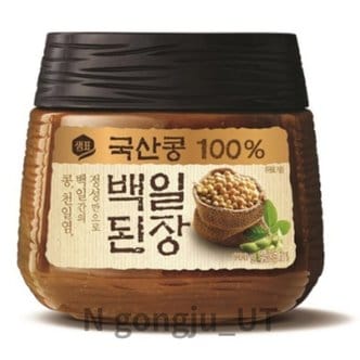  샘표 전통 한식 국산콩 100프로 백일 된장 900g 1개