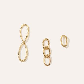 925 Handmade Chain Earrings EJ92520SER017