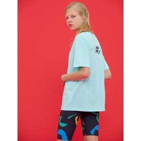 SWIMMING MMCW PRINT T/BLUE